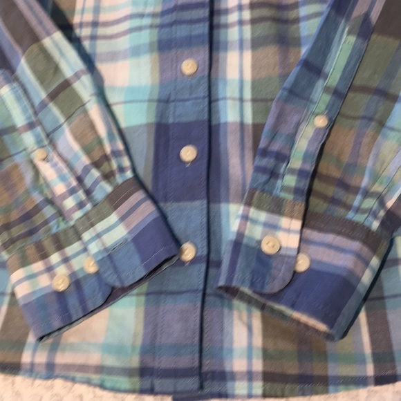 L.L.Bean button down plaid shirt size xs - Picture 7 of 16